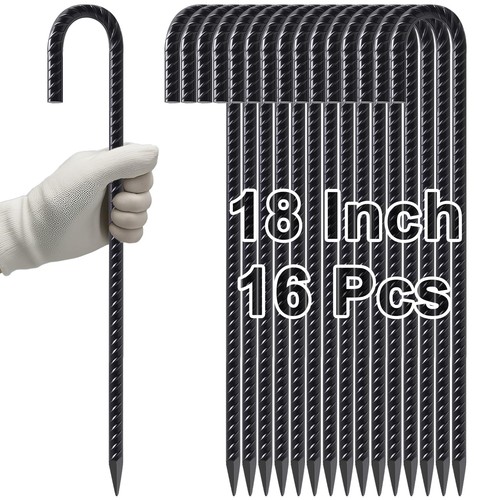 Rebar stakes inch hook - stakes, j