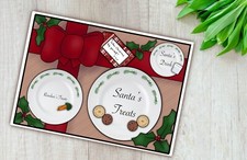 Handmade, Laminated place mat, Christmas, Santa, A4, Children, kids, table set