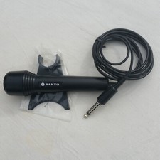 Vintage Sanyo Microphone w. Stand Black for G3002 Stereo Music Centre, MS-53 Old