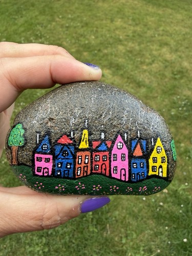Rock painting art - painting,