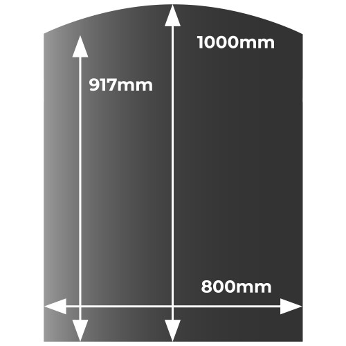 Glass hearth smoked - hearth,