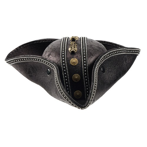Pirate tricorn hat faux - pirate,