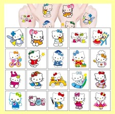 20 HELLO KITTY Themed Temporary Tattoos ? UK Girls Fun Party Bag Fillers Toys 