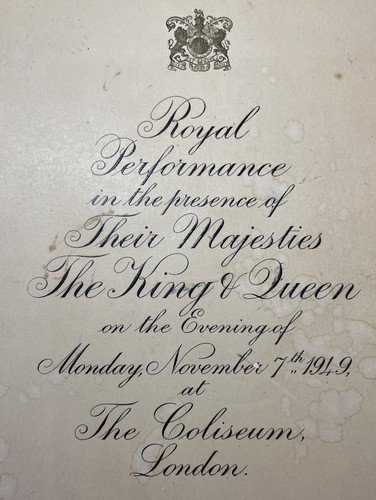 Theatre programme the - theatre, royal
