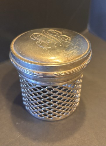 Antique sterling silver vanity - sterling,