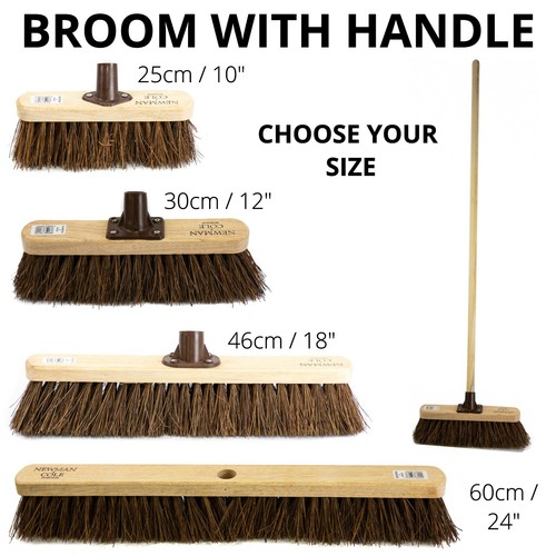 Stiff garden broom head and - stiff,