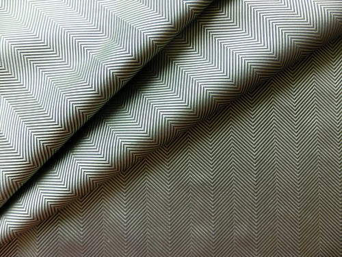 Mint navy herringbone - herringbone, premium