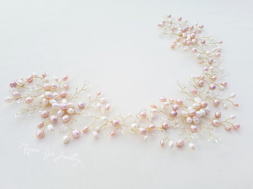 Champagne pale gold blush pink