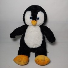 Build A Bear Penguin Plush Arctic Emperor Rockhopper Black White 2018 Soft Toy