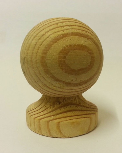 Untreated wooden ball - 4,
