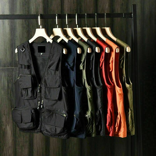 Men cargo waistcoat - men's, multi