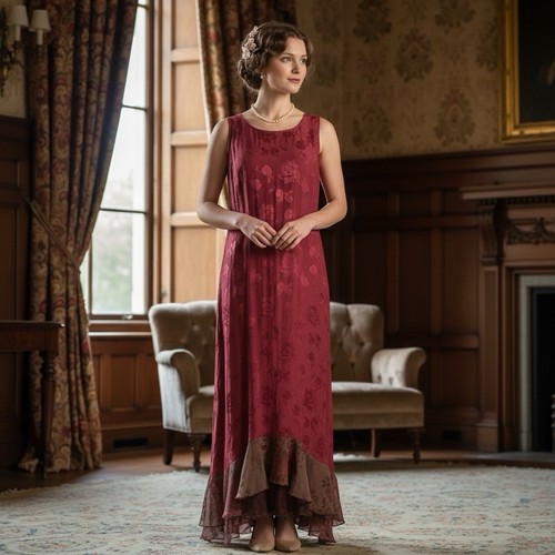 Spencer alexis burgundy - burgundy, maxi