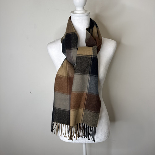 100 cashmere plaid scarf - 100%,