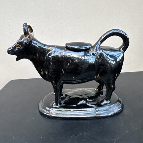 Victorian era jackield cow - victorian,
