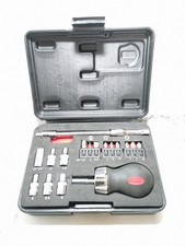 BRITOOL 18PC STUBBY RATCHET SCREWDRIVER SET 1/4" DRIVE SOCKETS EXTENSION REF5127