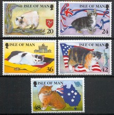 Isle of Man 1996 Manx Cats set