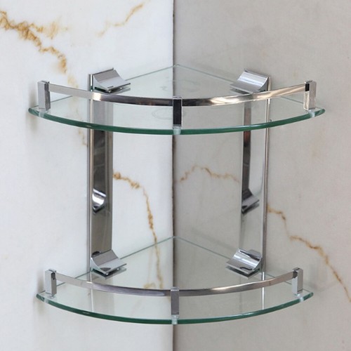 Tiers chrome glass corner - chrome,