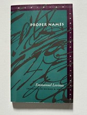 Proper Names (Meridian: Crossing Aesthetics) by Levinas