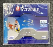 1 x Verbatim BD-R 25GB 6X Speed Blu-ray Recordable Media Disc Jewel Case Sealed