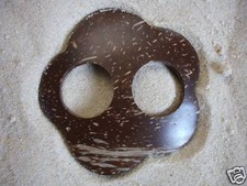 NEW COCONUT SHELL SARONG BUCKLE FASTENER CLIP TIE CLASP TOGGLE PAREO FLOWER /sbf