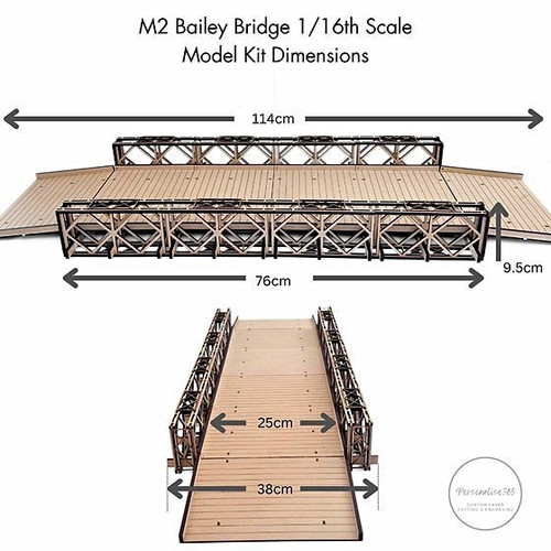 Scale bailey bridge - 1/16,