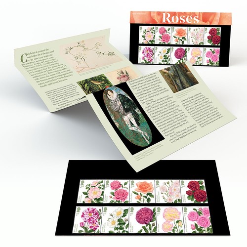 Roses stamps presentation - roses, pack