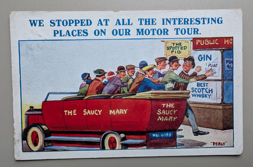 Old postcard artist perly - postcard,