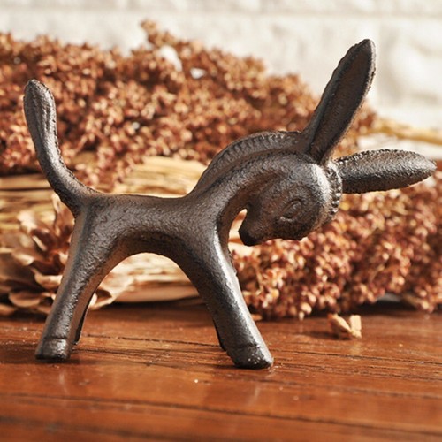 Vintage cast iron donkey - cast,