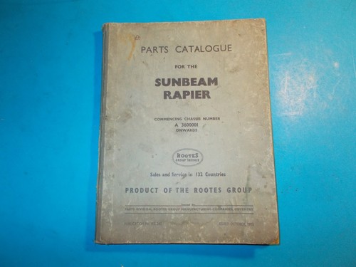 1955 sunbeam rapier parts - 1955,