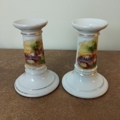 Pair vintage ceramic - of,