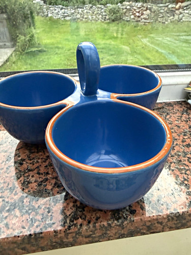 Sainsbury blue ceramic chip - blue,