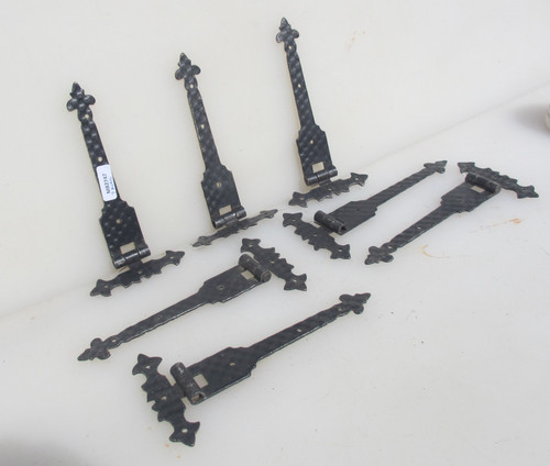 Vintage iron hinges cupboard - iron,
