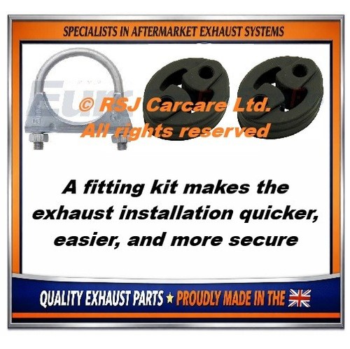 Exfd6445 kit exhaust rear box - exfd6445-kit,