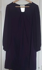 New Without Tags Ladies Purple Lined Long Sleeve Dress Billie & Blossom Size 16
