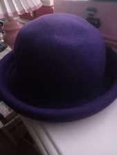 Vintage Purple Bermona Trend Hat 100% Wool