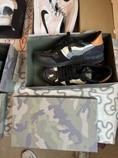 VALENTINO Rockrunner Camo Men’s Trainers Black/Blue/Orange Size UK 8 EU 42