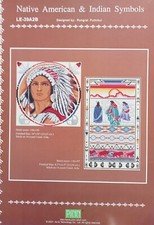 Pinn - Cross Stitch Chart - Native American & Indian Symbols - 2 Patterns.