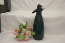 111000j Soda Stream Syphon BOC Bottle Green 32cm Tall VGC
