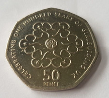 2010 CIRCULATED 50p 100 YEARS OF GIRL GUIDES GirlGuiding Fifty Pence coin QE II