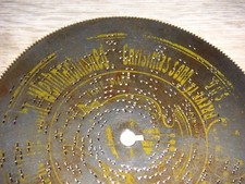 Silent Night Symphonion Tin Plate 14.5cm Clock 5 3/4" Disc Christmas Music Box