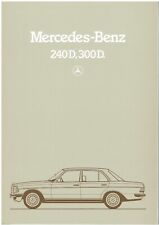 MERCEDES BENZ W123 240D & 300D SALOON ORIG. 1983 FACTORY UK SALES BROCHURE *VGC*