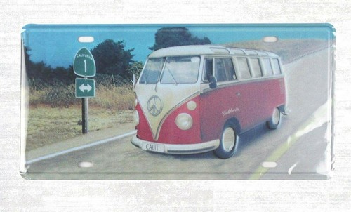 Old bus tin sign car - tin, plate