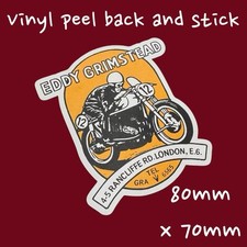 Eddy Eddie Grimstead  Scooter Dealership Dealer Vinyl Sticker Li Tv Sx LD Sxs Uk