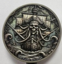 1pc Pirate Ship Coin, Caribbean Pirate-Themed. Flying Dutch man Design.bigbox&35