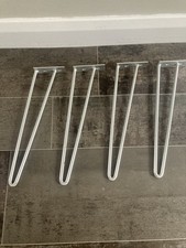 Metal Hairpin Legs 4x12 Inch for Furniture Bench Desk Table / House Find / Used