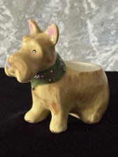 Cute Scottie Dog Ceramic Egg