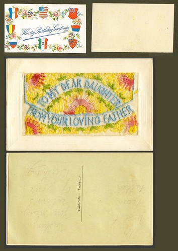 Ww1 silk embroidered - silk,