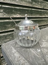 Vintage Cut Glass Jam Preserve