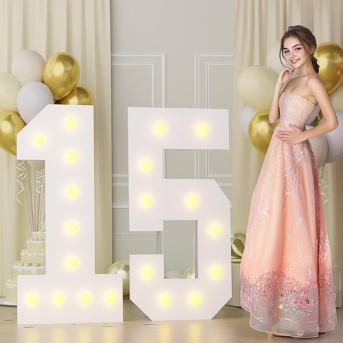 4ft marquee numbers - 4ft, 15