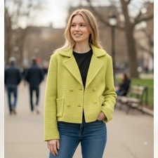 NWT ZARA Lime Green CHUNKY